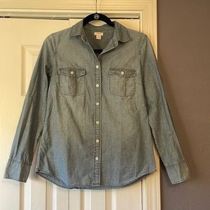 J crew factory denim button down
